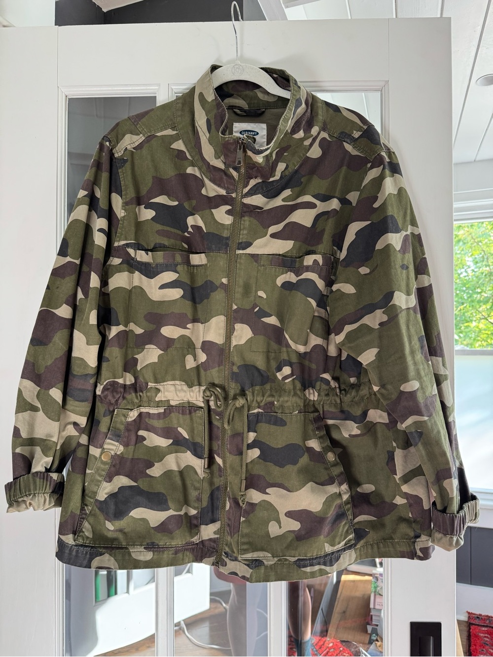 Old Navy Olive Camo Utility Jacket - Green/Brown